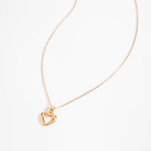 New Openwork heart charm necklace